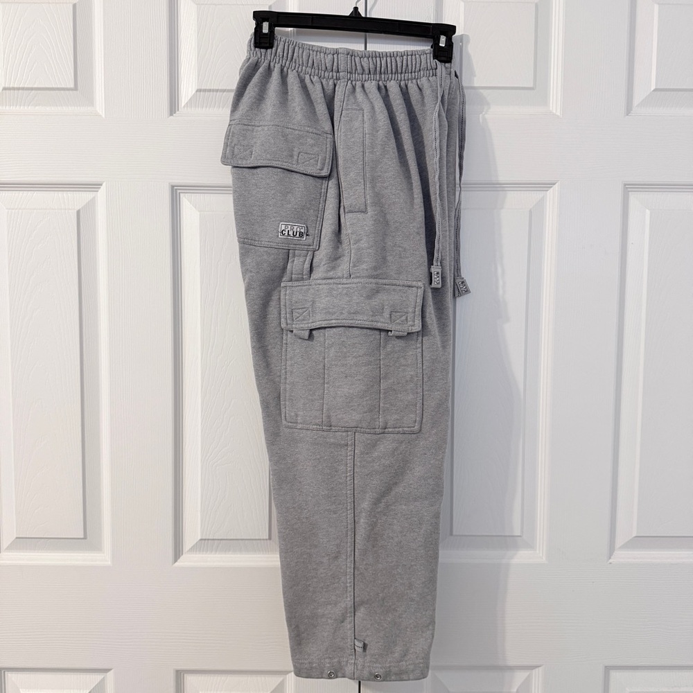 Pro Club Heavy Weight Gray Cargo Sweatpants Small - Picture 6 of 7
